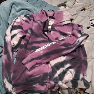 Victoria's Secret pink tie dye hoodie